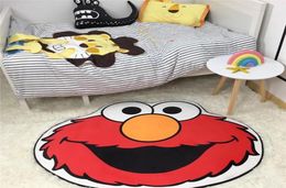 Ins mignon dessin animé Sesame Street Blame Emma Floor Mat Children's Child's Cuisine Small Door Mat Tapis de chevet tapis tapis Home Textiles2112385