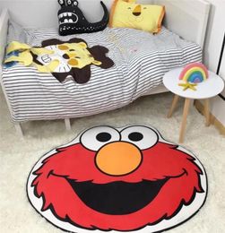 Ins mignon dessin animé Sesame Street Blame Emma Floor Mat Children's Child's Cuisine Small Door Mat Tapis Tapis de chevet tapis Home Textiles4881562
