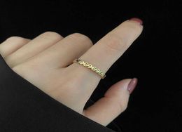 INS Fashion Women Rings Finger dedo Color dorado de acero inoxidable Ring Ring Declaración de alta calidad Anillos Mujer H101126131