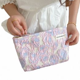 Sac de maquillage INS FI Jacquard Sac de rangement de soins de soins de grande capacité Travel Freed Tobechs Cosmetic Organizer Clutch Pouch A9RT #