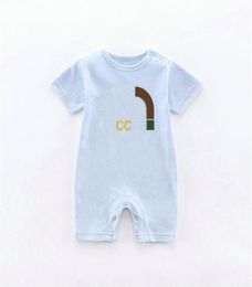 INS Op voorraad Designer Mode pasgeboren Rompertjes babykleertjes zomer korte mouw romper vrouwelijke Jumpsuits254x6437296