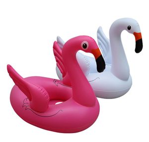 Leuke Opblaasbare Zwemmen Dieren Matras Kinderen Flamingo Swan Seat Ringen Watersporten Kinderen Zwem Buizen Strand Zwem Pool Toy