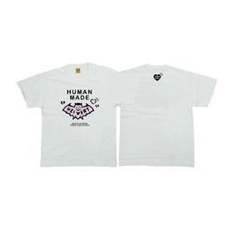 Ins japon marque mignon chauve-souris imprimé fait humain hommes T-Shirts dessin animé 100% coton à manches courtes T-shirts pour hommes femmes S-2XL