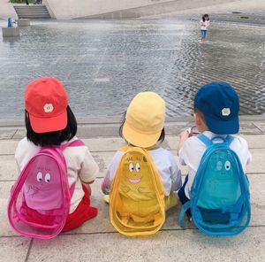 Ins coréen enfants sacs à dos voyage Shopping sacs à dos décontracté PVC gelée sac à dos bébé printemps et été Transparent cartable