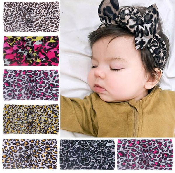 INS LEOPARD PRINT Baby Bands Bowknot Girls Bandbands Bandborn Bandband Kids Head Bands Hairs Bands Baby Hair Accessories B32652609444