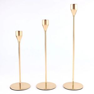 Ins Luxury Metal Boldle Bolllers Candlestick Fashion Table de mariage Table de bougie