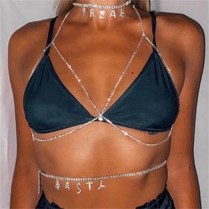 Ins multilayer strass brief hanger persoonlijkheid anklet mode dames nachtclub nysty sexy body chain taille accessoires