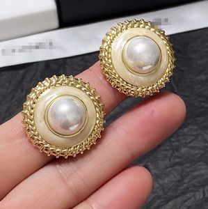 INS Nouveau dans les boucles d'oreilles de bijoux de luxe pour les femmes pendentif k collier coeur en or avec perles gravées nouvelles boucles d'oreilles pour femmes de mode