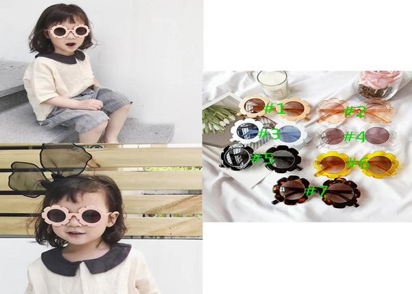 INS El más nuevo Unisex niños niñas niños gafas de sol de girasol gafas de sol para niñas gafas a prueba de rayos ultravioleta gafas para niños accesorios de diseñador 9848922