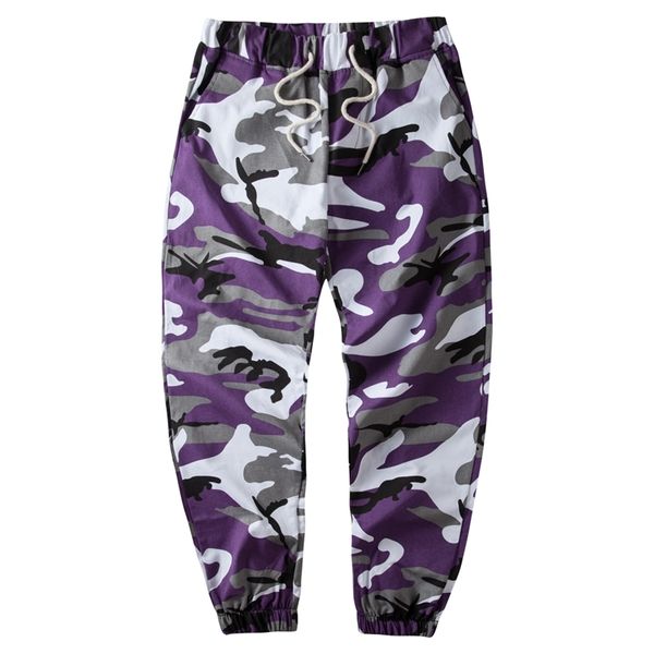 Ins Orange Camouflage survêtement pantalon hommes Hip Hop tissé décontracté tactique militaire pantalon poches coton pantalons de survêtement 210715