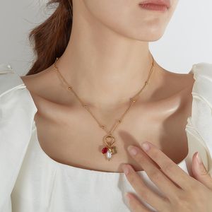INS Simple Temperament Necklace sleutelbeen ketting high-end titanium stalen vlinder ketting