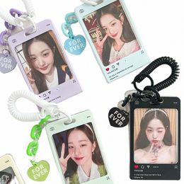 Ins Star acrylique Photocard titulaire coréen Kpop Idols cadre photo 3 pouces mignon doux carte affichage support de bureau décor carte manchon 931o #