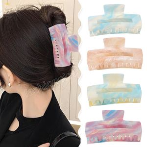 INS ciel étoilé cheveux griffe acétate pinces à cheveux dégradé couleur queue de cheval pince exquis cheveux accessoires pour femmes filles bricolage