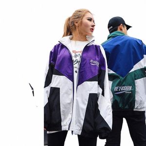 Ins Student Jacket Hombres Mujeres Varsity Hip-hop Loose Windbreaker Primavera Otoño Thin Patchwork Coat Harajuku Casual Bomber Chaquetas t3zC #