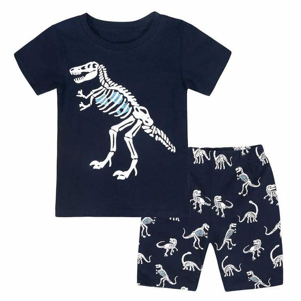 Conjunto de ropa de casa para niños estilo Ins primavera/verano pantalones cortos de manga corta para niño pequeño nuevos pijamas ropa de bebé conjuntos de chándal para niños