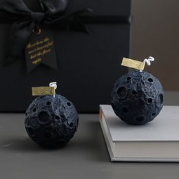 Ins stijl diy geschenkdoos set maan aromatherapie kaars slaapkamer creatieve decoratie met hand gift bolvormige maan kaars