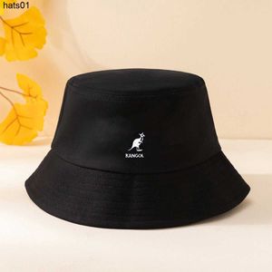 Ins wind lente zomer nieuwe mode eenvoudige Koreaanse versie veelzijdige zonnescherm zonneblok printen KANGOL kangoeroe Bucket hat