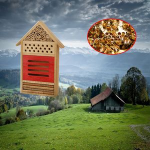 Insectes abeille maison en bois nids nids box de bise abri ne nids nids insectes bac abeille miel outils outils de jardin décoration de jardin