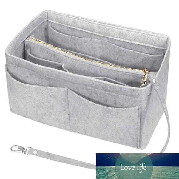 Insert Bag Sac à main Sacs fourre-tout pour femme Sac à main Maquillage 10 poches Organisateur de stockage Do Torebki Prix usine conception experte Qualité Dernier style Statut original