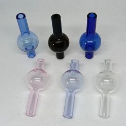 Insert Ball OD 20mm Verre Spinning Carb Cap Fumer Universel Coloré Bulle Dôme Pour Quartz Banger Huile Dab Rigs Clous Tuyau D'eau 11 LL