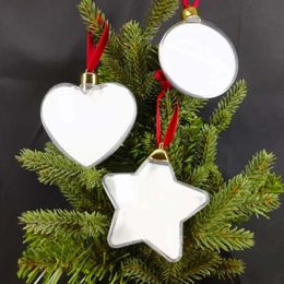 Plaats plastic MDF sublimatiebal platte spaties voor aangepaste printing Xmas Tree Decoration by Ocean