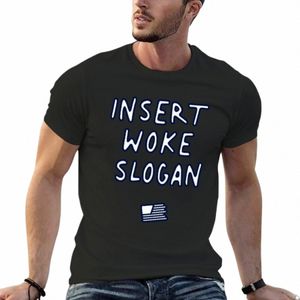 Insérez le SLOGAN WOKE ICI CHEMISE T-Shirt anime animal prinfor garçons douane vêtements unis pour hommes 01Se #