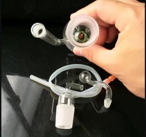 Corona interior decorada con accesorios de bongs de cachimba, Quemador de aceite único Bongs de vidrio Tuberías Tuberías de agua Tuberías de vidrio Plataformas petroleras Fumar con gota