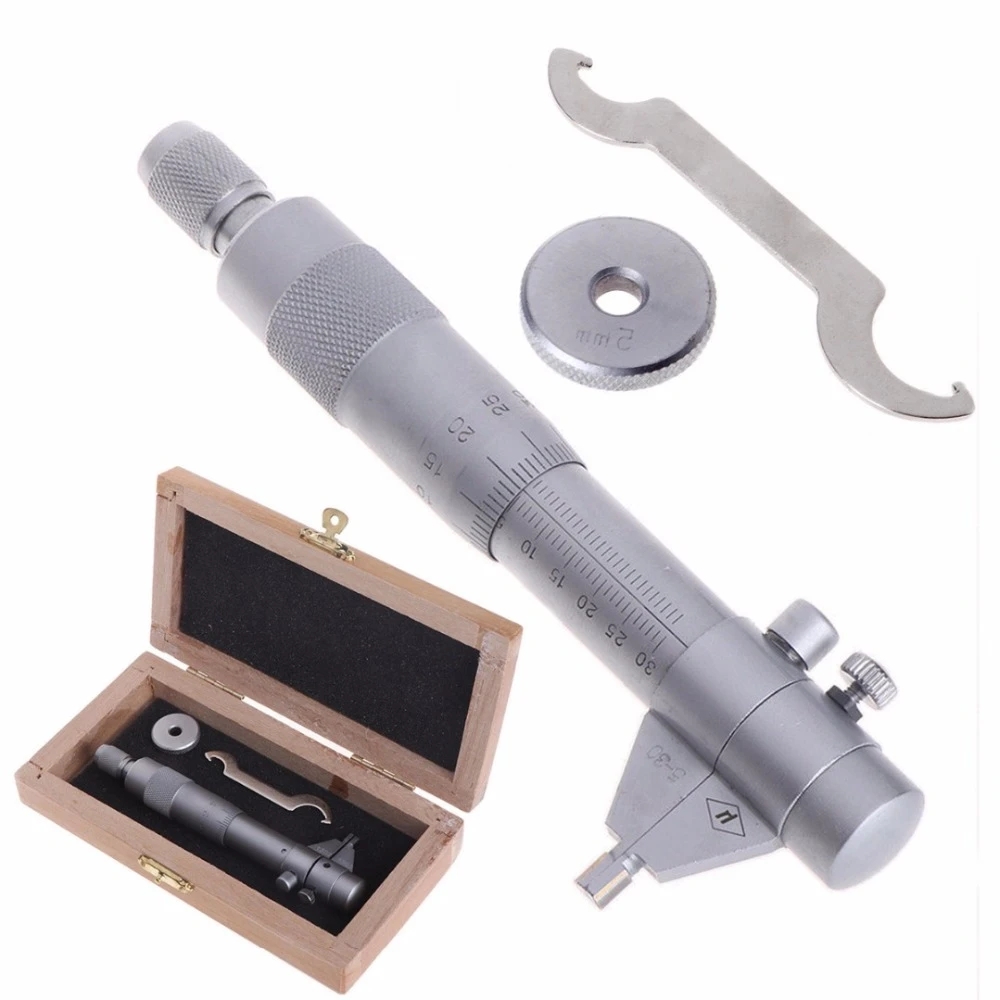 Inuti mikrometer Mät Vernier Caliper Carbide Gauge Measuring Tool Metric Ruler 0,01mm 5-30mm 25-50-75-100-125-150-175-200mm