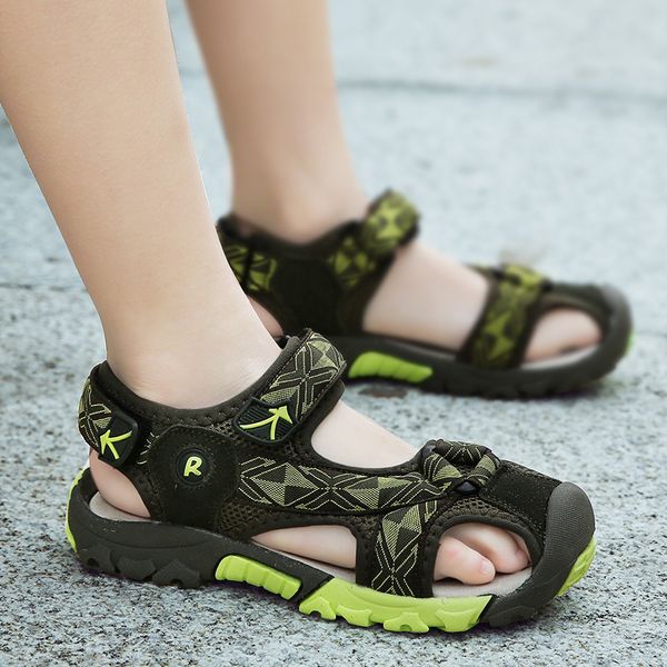 Longitud de la plantilla 15-22CM 3-11 años Niños Cómodos antideslizantes Sandalias transpirables Zapatos de verano ligeros de moda para niños y niñas