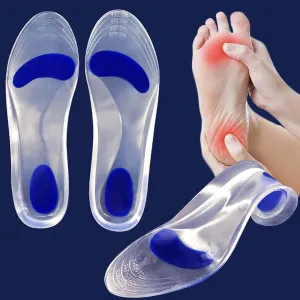 Semelles intérieures médicales en gel de silicone pour chaussures hommes femmes, support de voûte plantaire plat, semelles orthopédiques pour soulagement de la fasciite plantaire