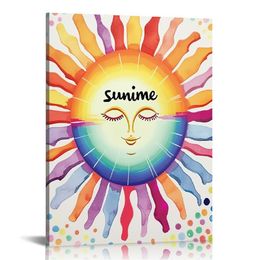 Inspirational Quote You Are My Sunshine Wall Art, Boho Sun Sunshine Imprimez Canvas Toivas PEINTUR
