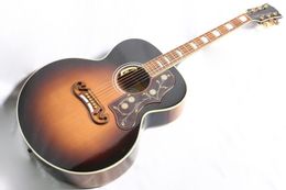 Inspiré par la coutume 1957 SJ200 Vintage Sunburst Up Acoustic Guitar