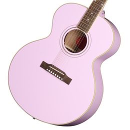 Inspiré par la guitare acoustique Pink J180 LS Pink Custom