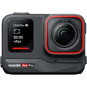 Insta360 ACE Pro Waterproof Action Camera Co-diseñó con Leica Flagship, 113 sensor, reducción de ruido de IA por calidad de imagen inmejorable, 4k 120 fps, 24 pasos de flip