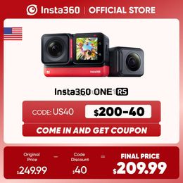 Insta360 ONE RS Waterdichte 4K 60fps Actiecamera 5,7K 360 Camera met verwisselbare lenzen Twin / 1-inch / 4K-editie HKD230828