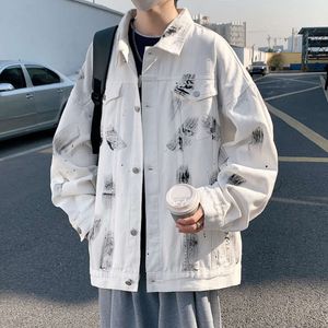 Instagram Denim hommes à la mode haute rue veste automne hiver surdimensionné haut de gamme sentiment voyou et beaux vêtements Style-fin