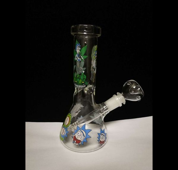 Verre de bécher chaud Instagram Cintre de bécher ZOB 4 bras Downstems Perc Bangs en verre Nature vert eau fumer Pipe Bongs 14.4mm Joint Bowl