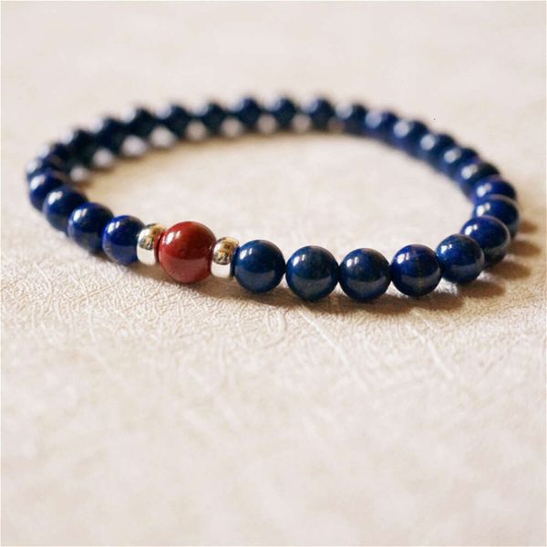 Instagram coréen Style Lapis Lazuli Crystal Loop Loop Fashionable Men and Women's Red Agate Bracelet Bijoux