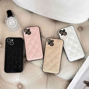 Instagram petit lingge en cuir parfumé adapté à l'iPhone 14pro max package complet Case de téléphone iPhone 13 Advanced Sense anti-drop