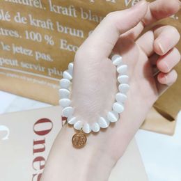 Instagram Volylean corean edition white chat oeil pierre cristal lanière simple mode féminin sha jin fu bracelet bijoux
