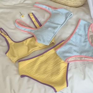 Instagram Vest de maillot de bain divisé minimaliste