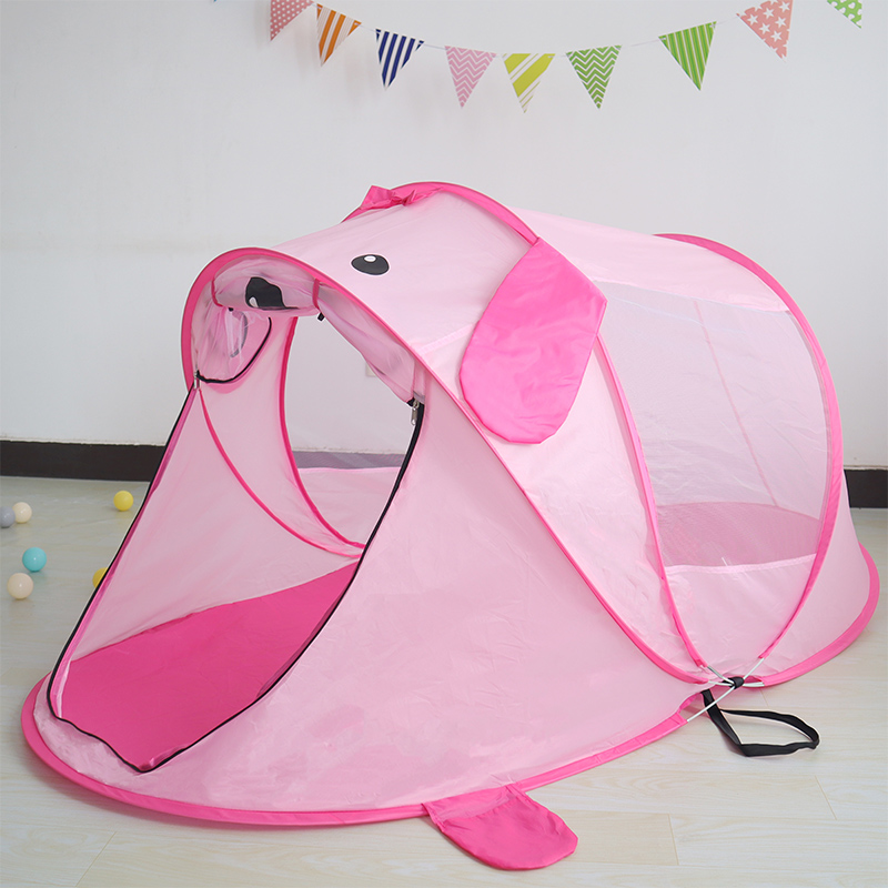 Kurulum Farklı hayvan şeklindeki hızlı açılış sivrisinek geçirmez çadır katlanabilir çadır