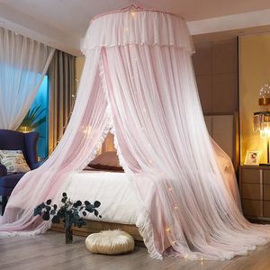 Installation Free Bedroom Antimosquito Bed rideau d'été crypté Souffluremosquito Net Princess Style Home Mosquito 240407