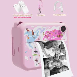 Cameracamera numérique instantanée avec papier imprimé enfant enfant selfie vidéo caméra caméra caméra enfants camcondeur