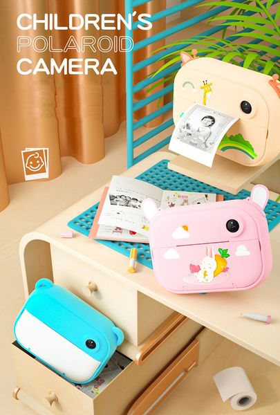 Appareil photo à impression instantanée pour enfants filles garçons caméra vidéo numérique Film HD 1080P caméra jouets