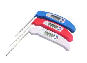 Thermomètre à lecture instantanée Super rapide numérique électronique cuisson des aliments Barbecue thermomètres à viande sonde interne pliable pour Gril9869551