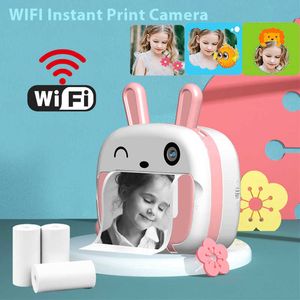 Caméra à impression thermique instantanée pour enfants, téléphone WIFI sans fil, vidéo HD 4K 1080P, jouet Photo numérique pour enfants