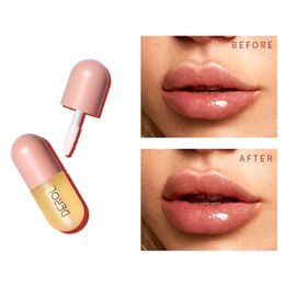 Labios voluminizadores instantáneos, 5 ml, reparador, reduce las líneas finas de los labios, máscara, crema hidratante de larga duración, aceite para labios, suero regordete atractivo, 6 uds.