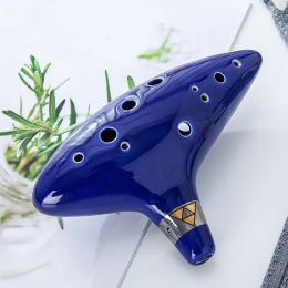 Instrument 12 Hole Ocarina Ceramic Alto C Legend of Ocarina Flute Music Instrument Plastic Ocarina Drop Shipping