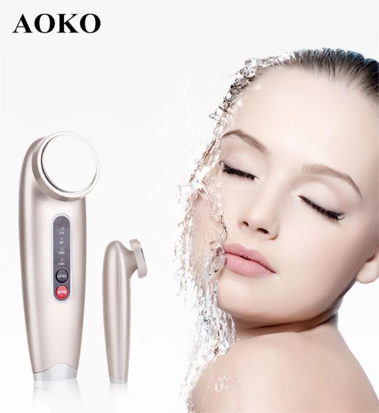 Instrument aoko chauffage RF Ultrasonic Facial Beauty Machine de beauté profonde Pore Clean Soulting Face Masseur Machine de soins de la peau de peau